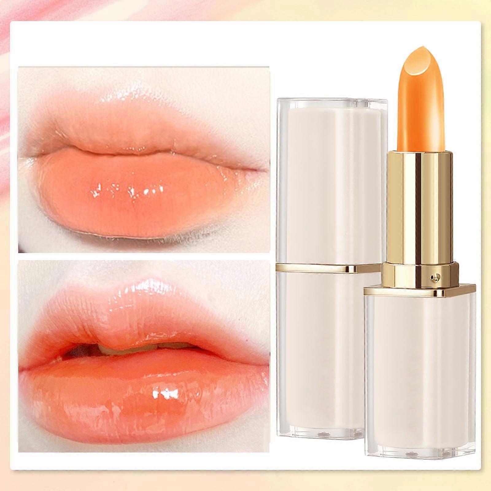 Carotene Color Change Lip Balm Moisturizing Temperature Change Lipstick Non-stick Cup Is Not Easy To Fade Antis-cracking High Color Value 3.5g
