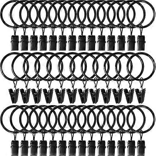 Sada 40 ks perdea, Kov, 32mm, Černá