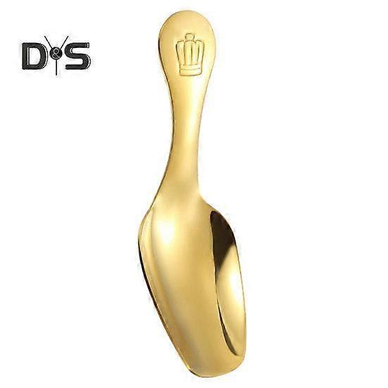 Thickened Tea Spatula Crown Pattern Practical Mini Portable Tea Sugar Salt Spice Spoon Kitchen Tool