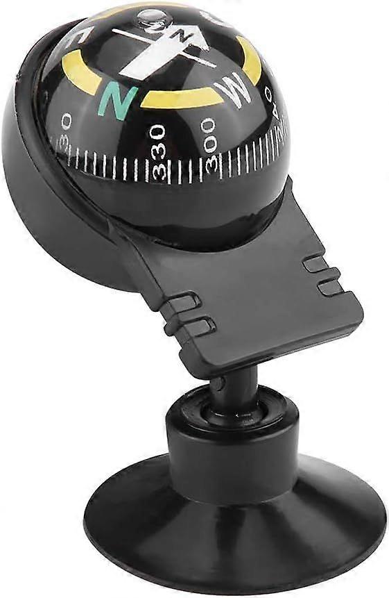 Compact portable dashboard compass, black car compass, self-adhesive plastic for cycling bicycle