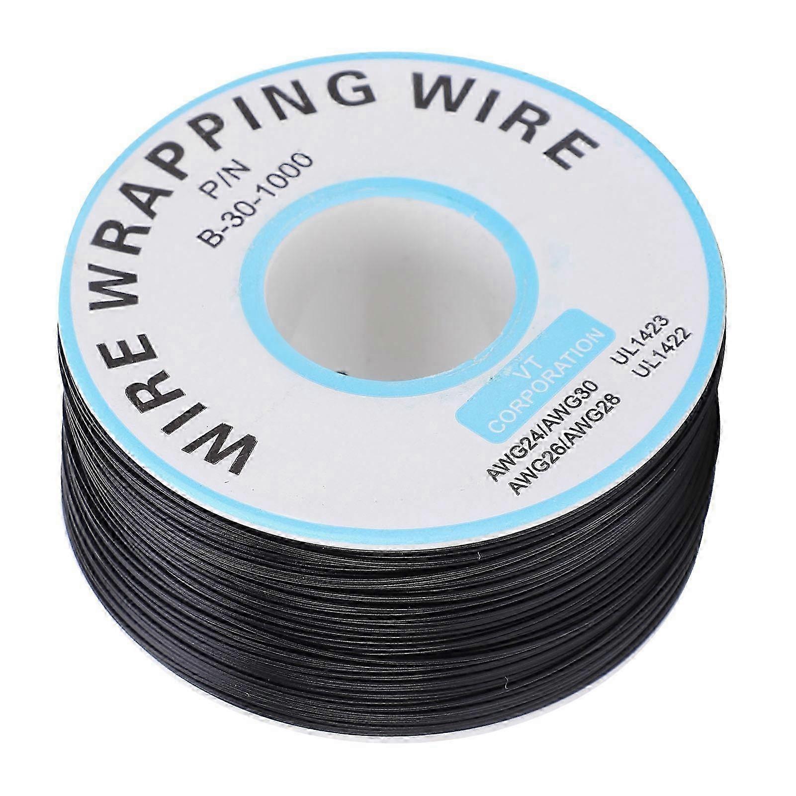 Wrapping Wire Circuit Board Flying Wire Copper Single Core Line Electronic Connecting CableBlack