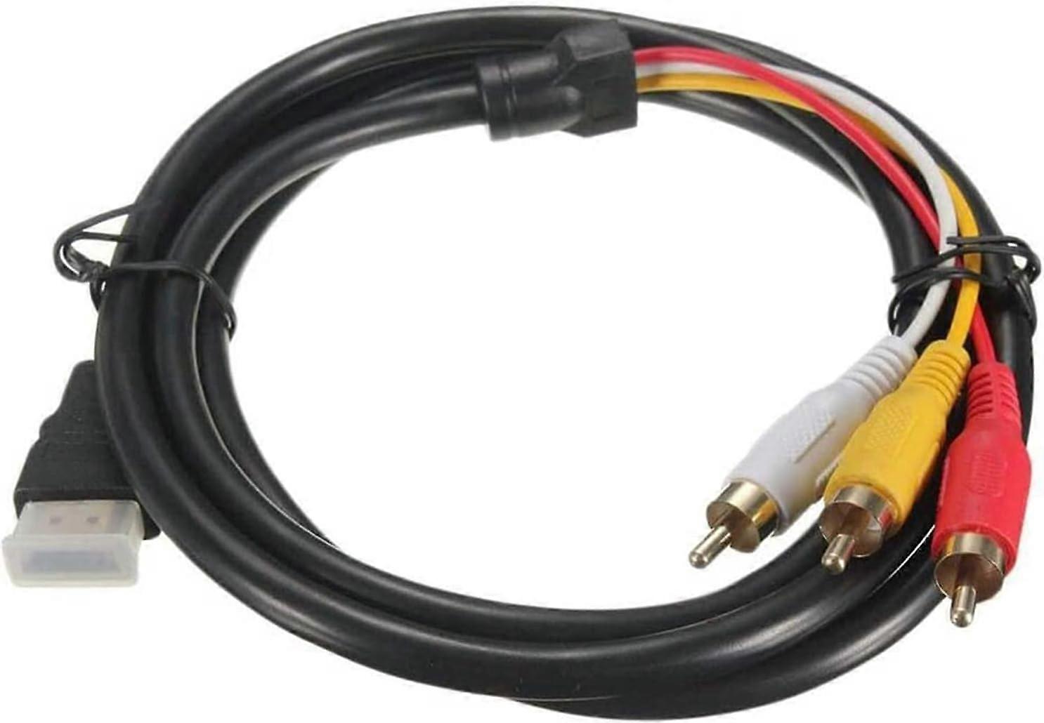 Audio Visual Symphony, HDMI to RCA Cable for Enhancing Your Digital Entertainment Experience, Featuring One-Way Transmission and Plug-and-Play