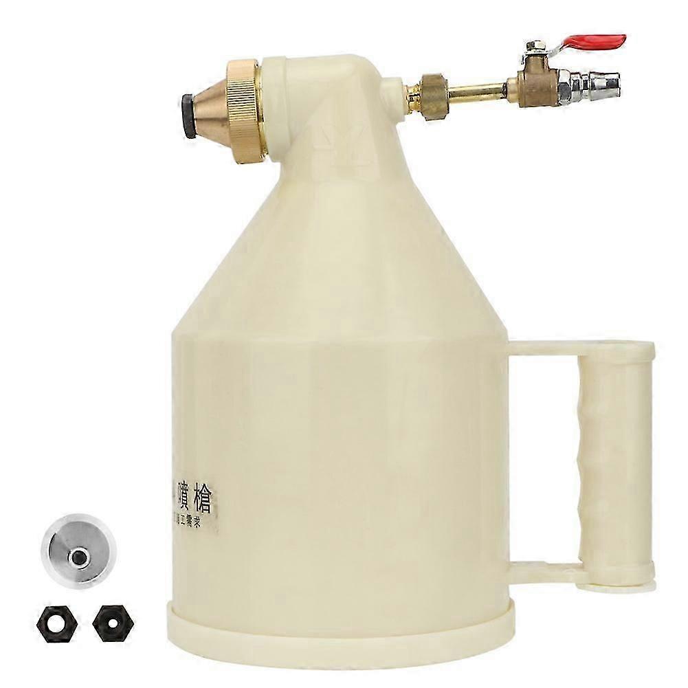 Paint Spray Gun Hand Held Spraying Sprayer Gravity Feed For Mortar Plaster (Premium ABS)