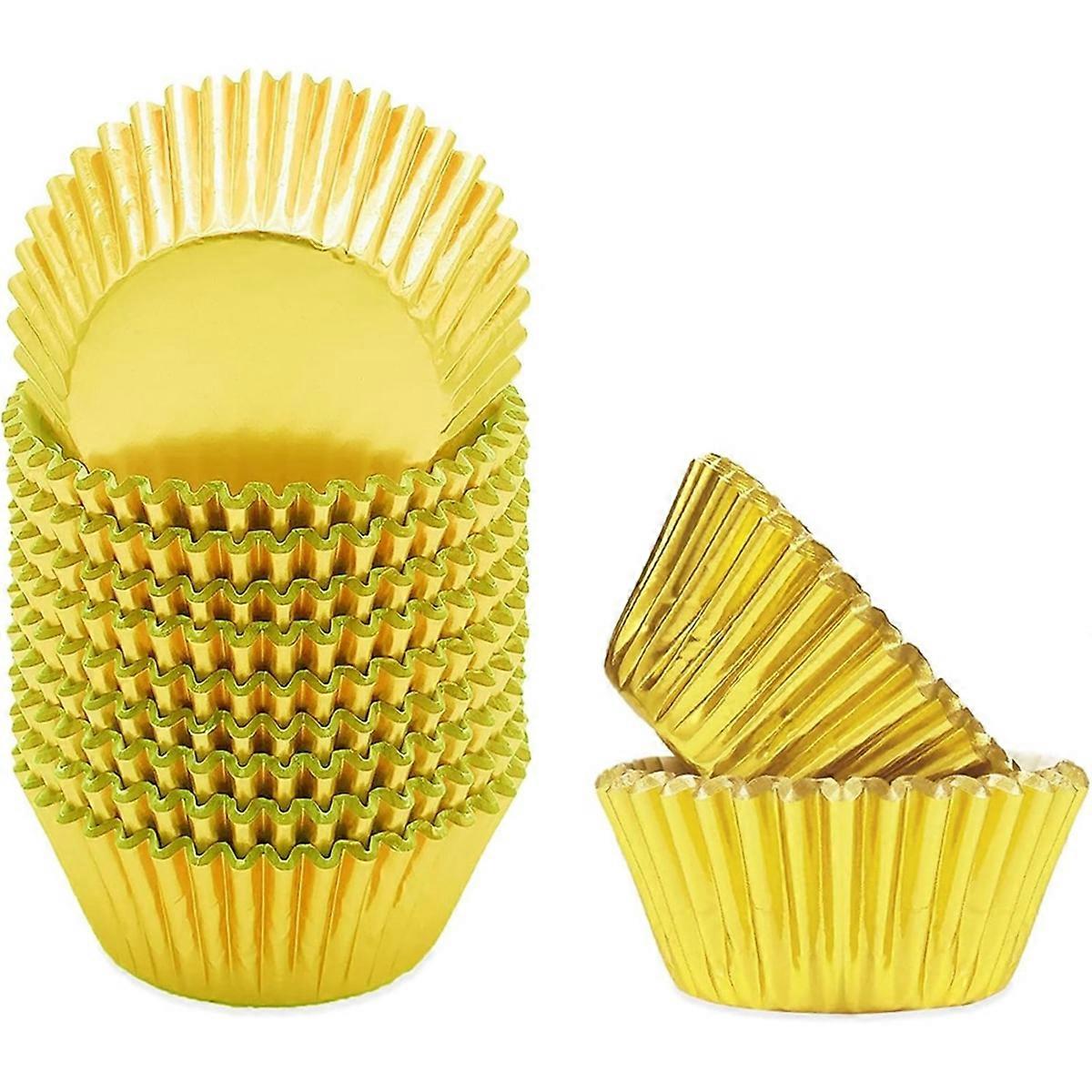 Mini 500pcs Silver Foil Cupcake Liners for Baking Baking Cups Thick & Sturdy, Oil Resistance, Muffin Liners Paper B
