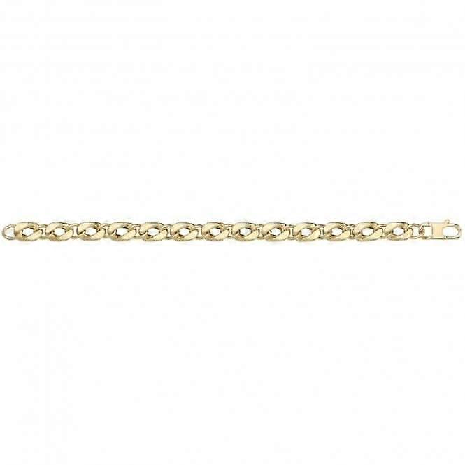 9ct Yellow Gold Hollow Bracelet BR678