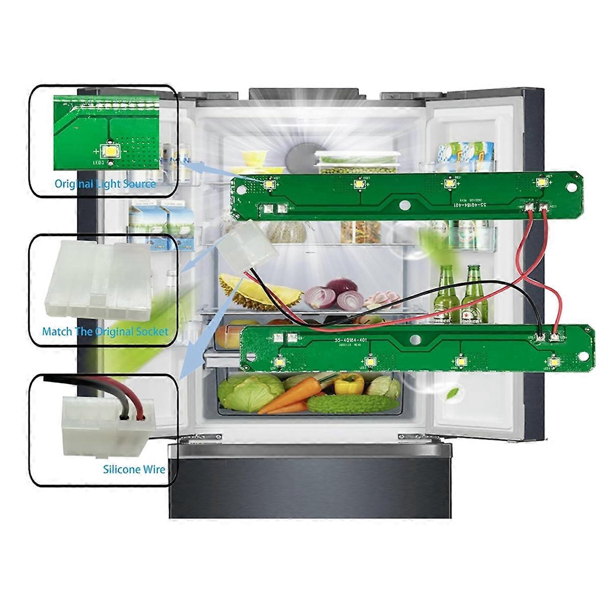 2Pcs Refrigerator LED Light Board for 