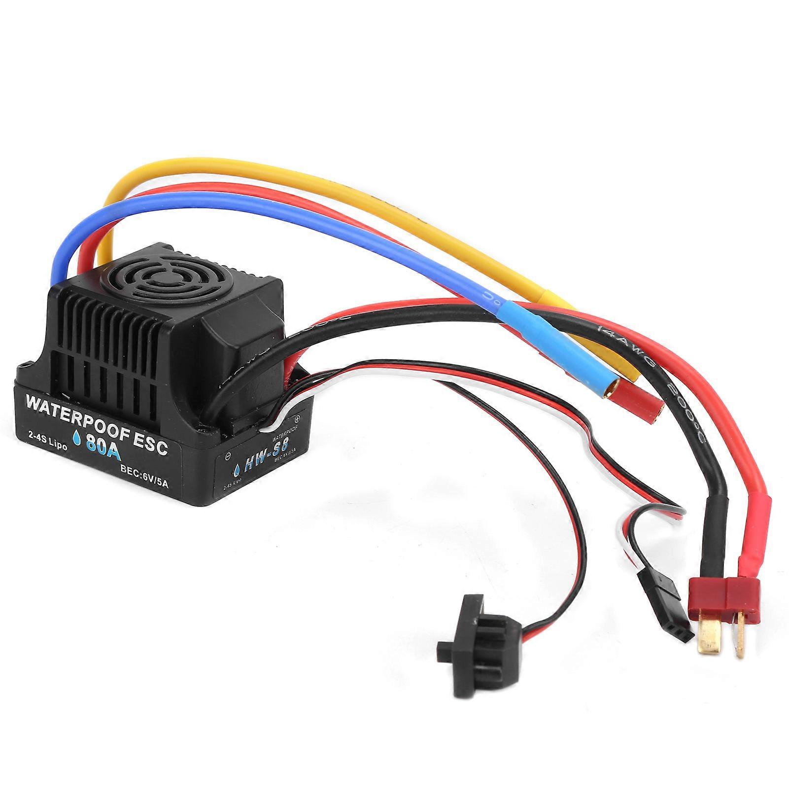 RC 80A Brushless Electronic Speed Controller ESC for 1/8 1/10 Remote Control Car