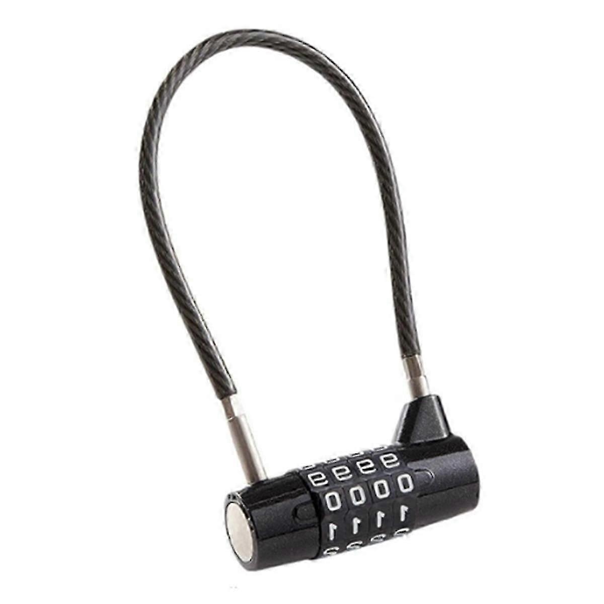 Luggage Locks, 4-Digit Security Suitcase Locks, Combination Padlock for Suitcases Flexible Cable Tr