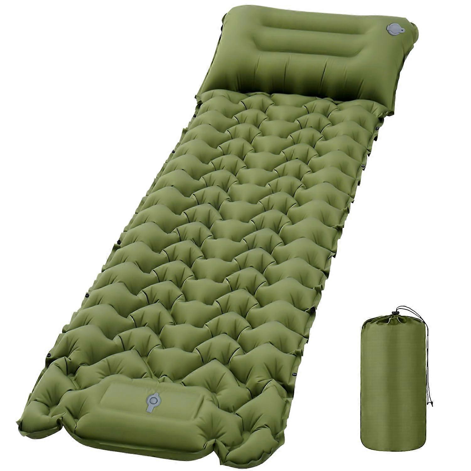 Ultralight Compact Camping Pad Sleeping Mat for Backpacking, Waterproof, Portable, Self-Inflating, 2-Inch Thickness