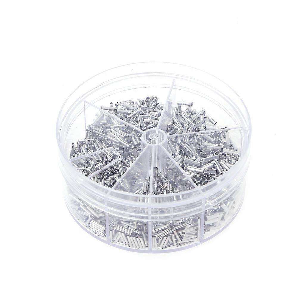 1900 Pcs Copper Crimp Wire Linker Cord End Terminals Electrical Set 0.5-2.5mm² Brown