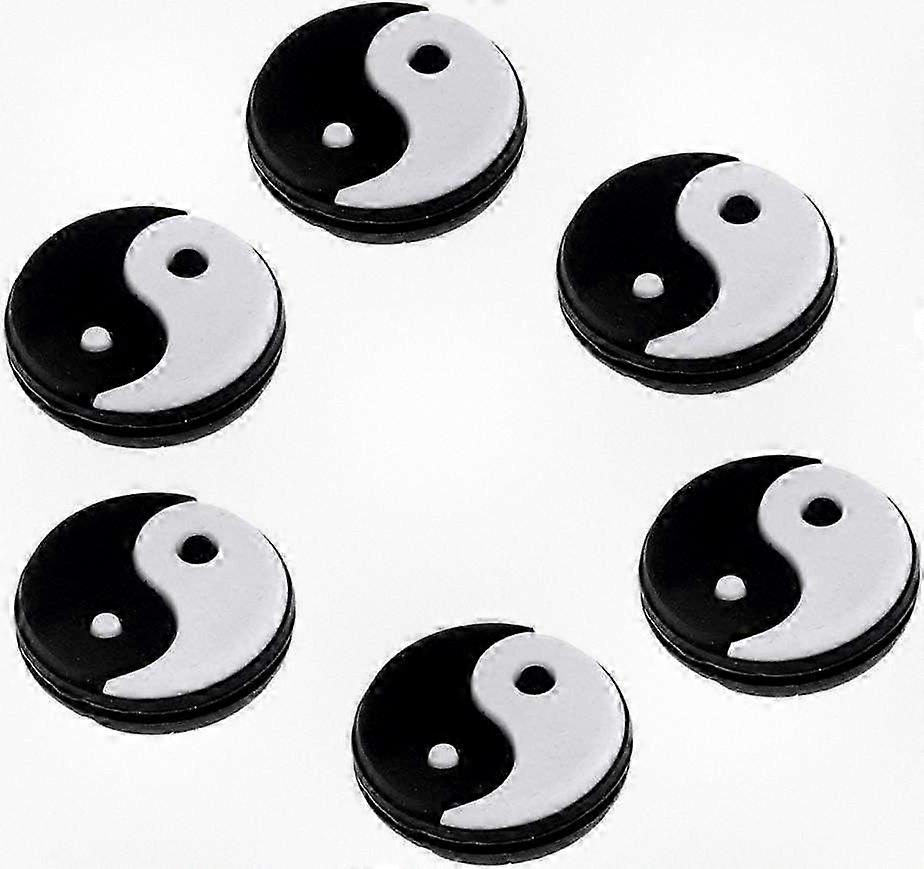 6-Piece Yin Yang Vibration Dampener Set for Tennis Rackets