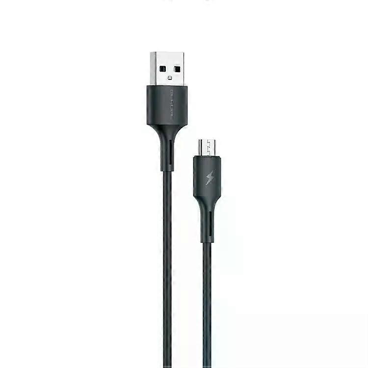 USB to Micro USB Fast Charging Data Cable-3A,Black,WK WDC-136 Black