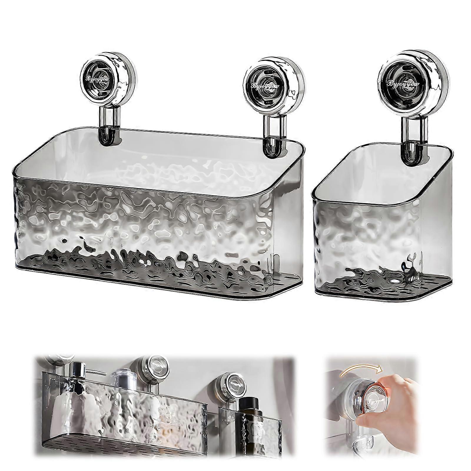 Suction Cup Shelf for Corner Shower Caddy DIY Storage Large and Small Set