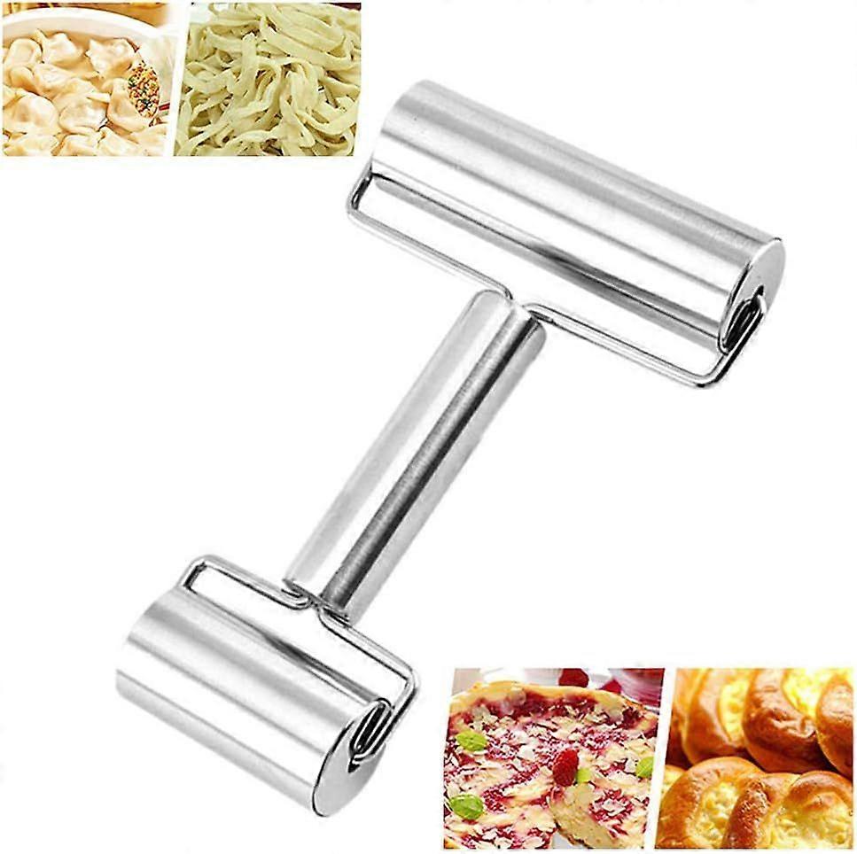 Rust-Proof Double Rolling Pin - Nonstick Bakery Dough Roller Tool