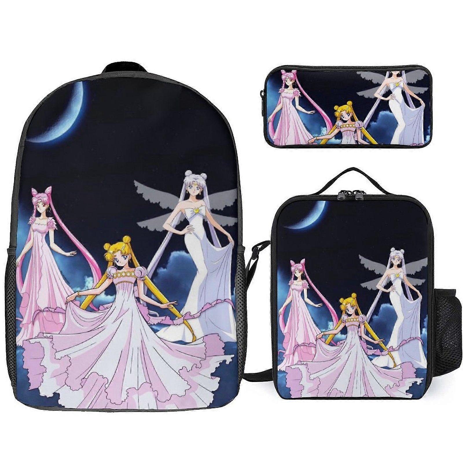 i562 Sailor Moon Sac à dos ensemble Étude Pathfinder System Sac de navigation avec boussole Lunch c562