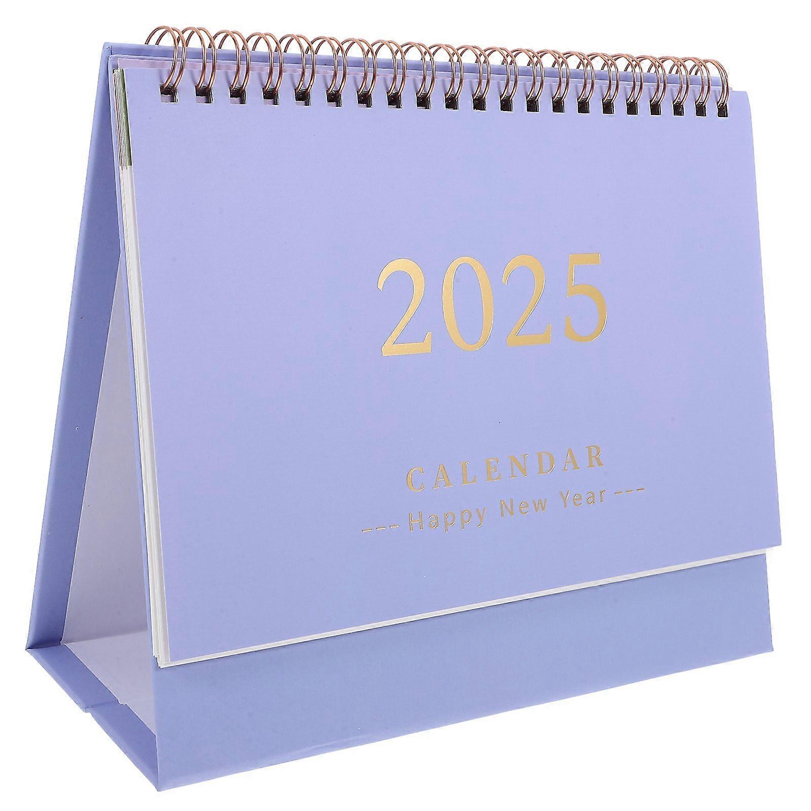 Standing Flip Calendar For Desk 2025 Standing Flip Calendar Standing Flip Desktop Calendar New Year Calendar Desk Calendar Standing Flip Monthly Memo 