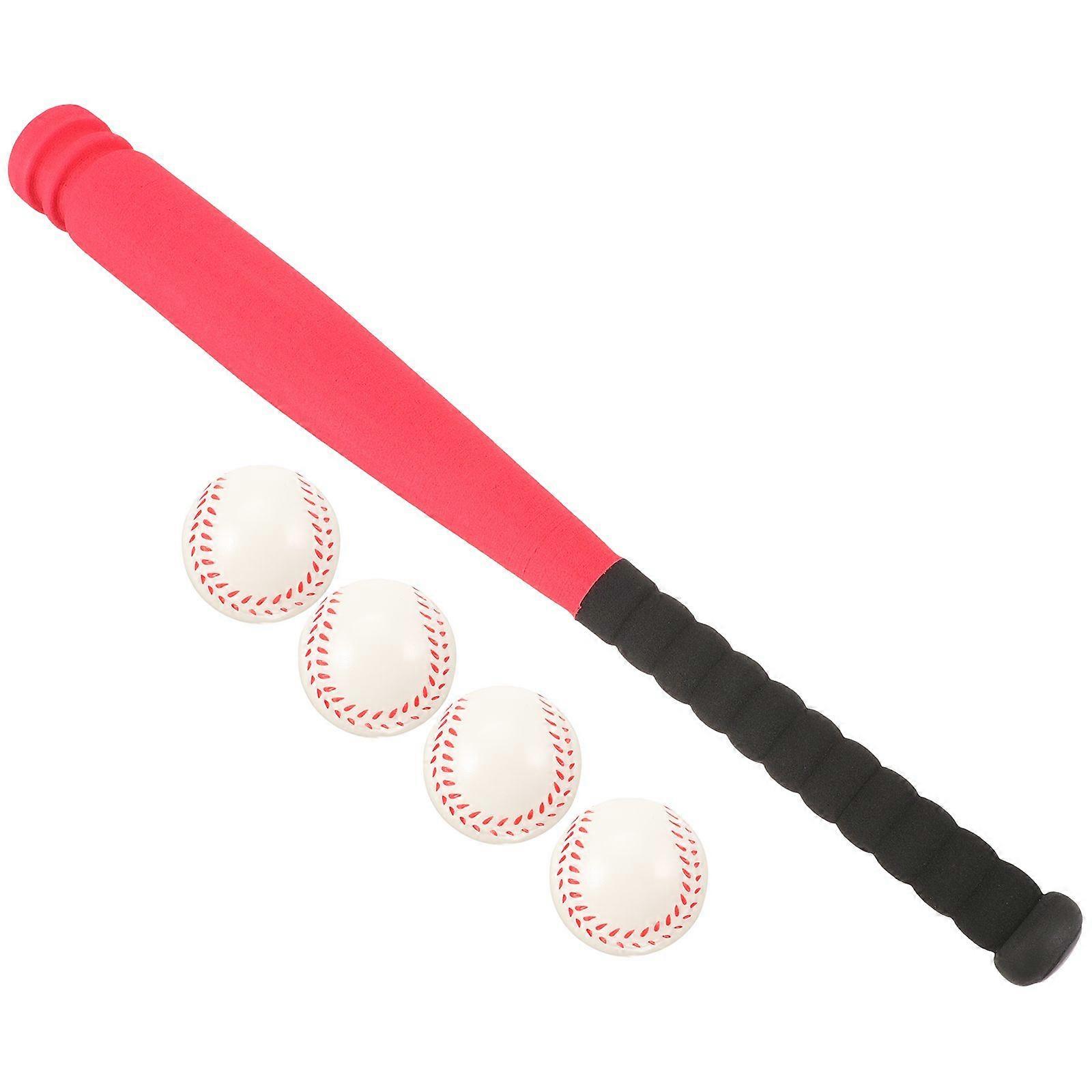 1 set basebollträ och bollset för barn, utomhusbasebollset, intressant basebollset, leksak