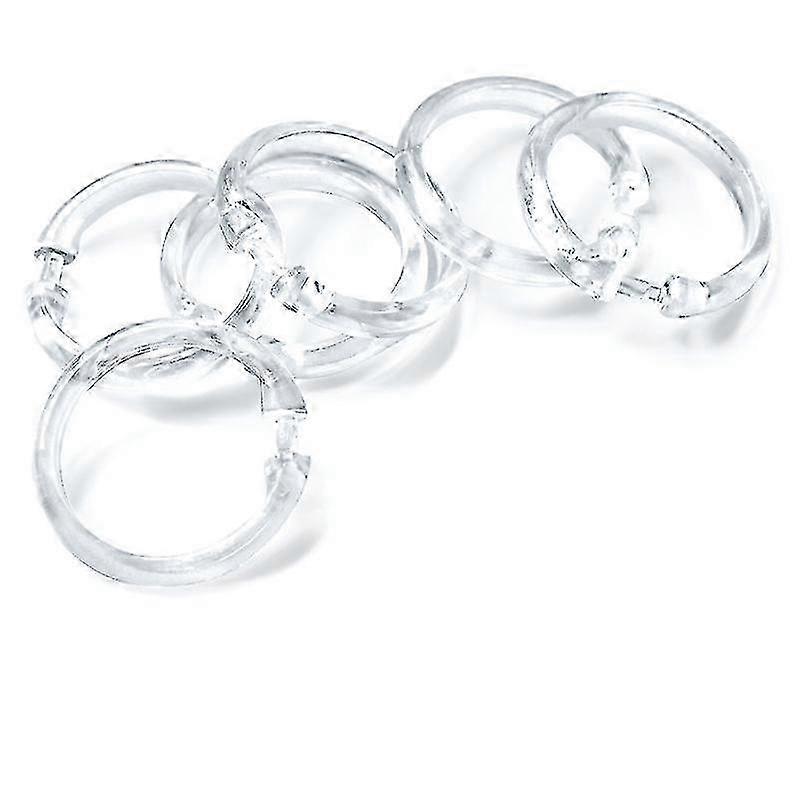Open Rings, Plastic, Transparent, 24pcs, 4.5CM