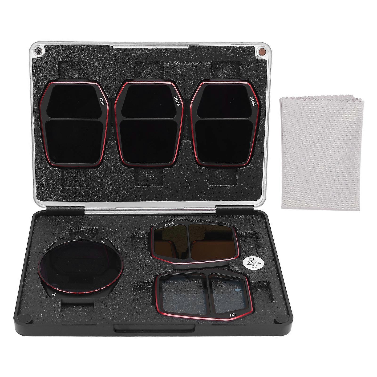 Drone Filters Set Aluminum Alloy Frame Optical Glass Double Sided Multi Layer Coating UV CPL ND8 ND16 ND32 ND64 Filter for AIR 3S