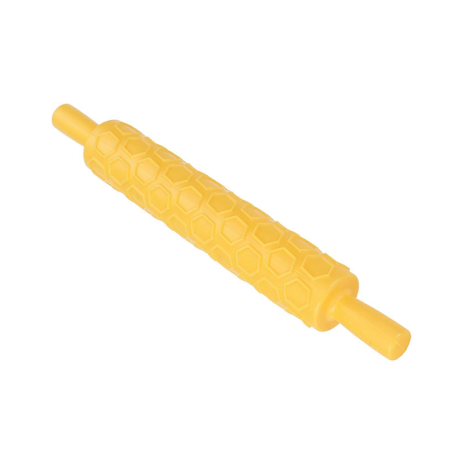 Fondant Rolling Pin Plastic Embossed Roller for Cookies Biscuits Pastry Cake Decoration