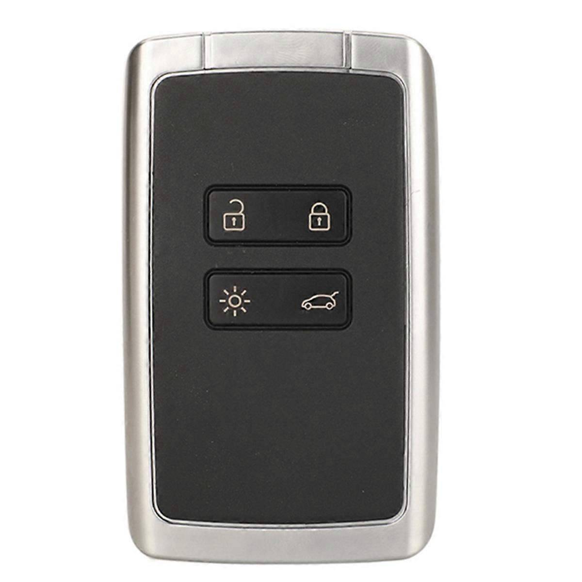 Suitable for 4-Button Renault Smart Remote Control Car Key 434mhz-4A Chip Silver Back Flat
