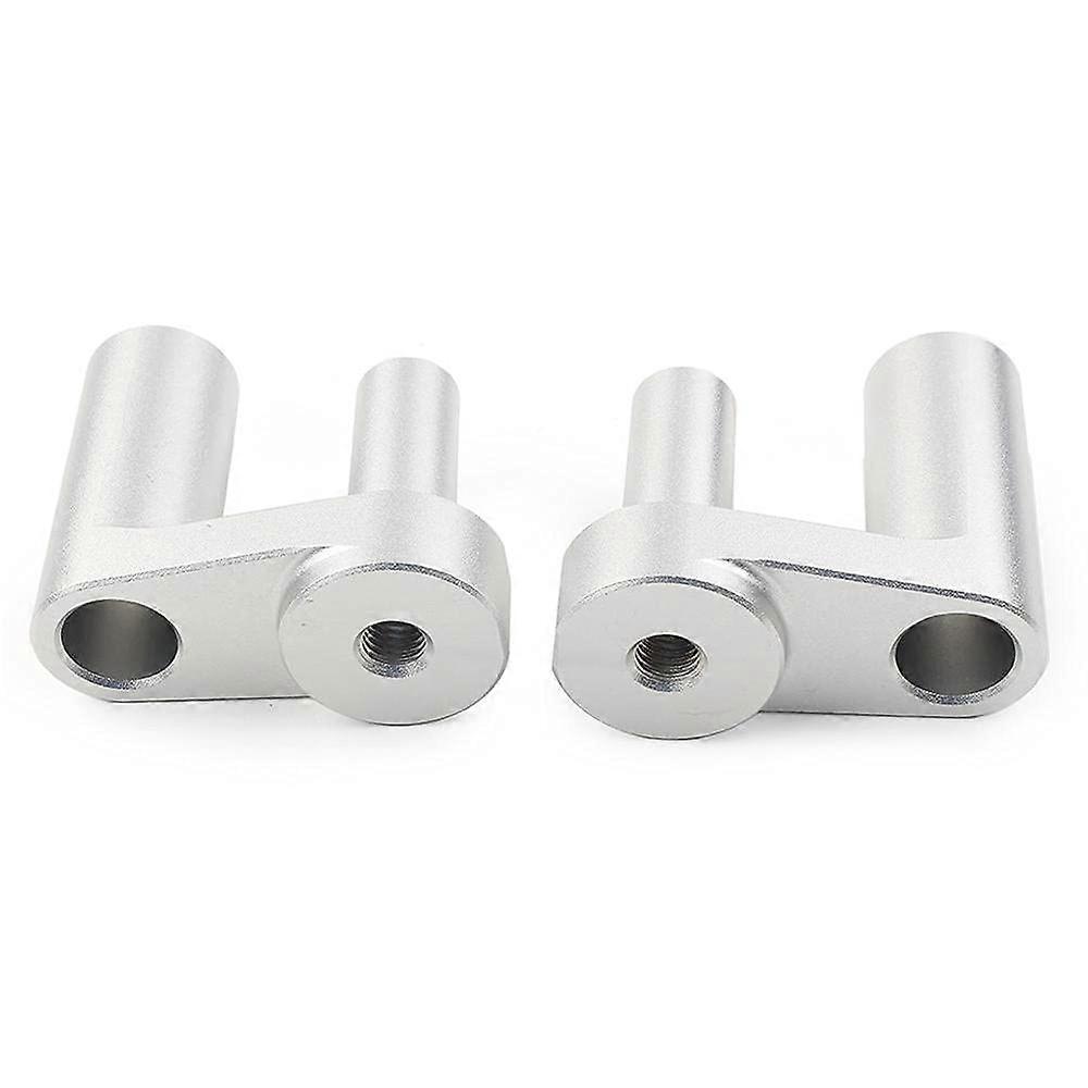 CNC Motorcycle Bar Mount Clamps 1.625' Handlebar Risers Silver for BMW R1200RT R1250RT 2014 2015 2016 2017 2018 2019