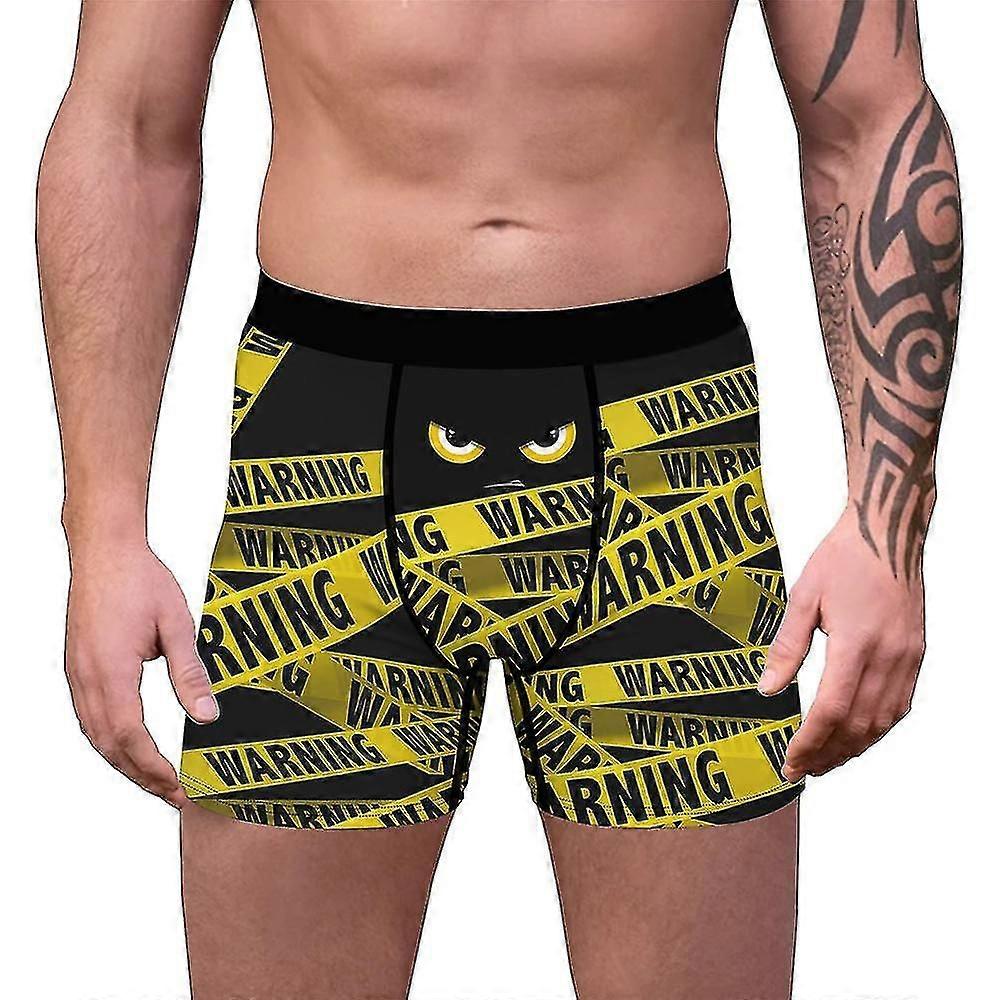 Män Tryckta Boxers Trosor Elastisk Midja Shorts Strumpor Underkläder