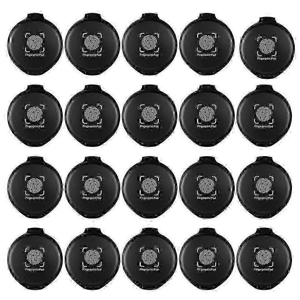 20 Pcs Fingerprint Ink Pad for Notary Identification Mini Black Stamp