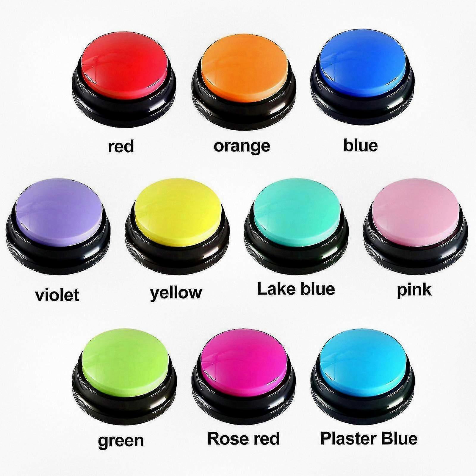 Recordable Pet Training Buttons Dog Communication Toy Buzzer Sound Button for Intelligence Learning and Fun