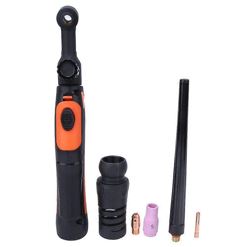 TIG Welding Torch Consumables Head Body Collet Ceramic Nozzle Long Back Cap Kit