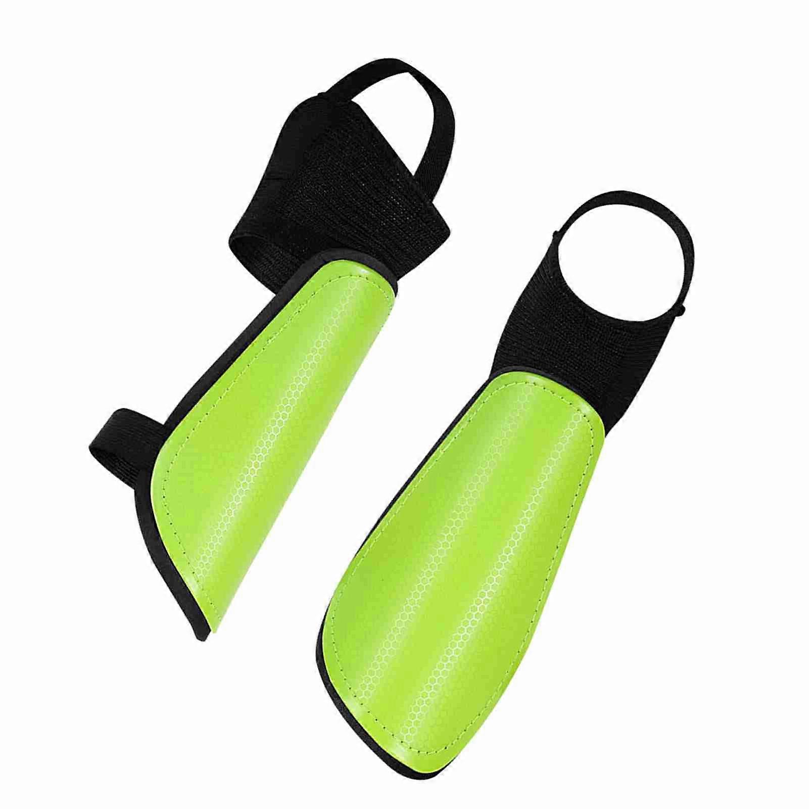 带护踝和可调节肩带的足球护胫板足球护具，适合儿童青少年成人