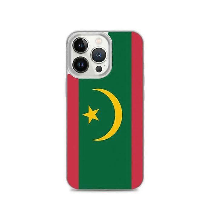 iPhone Case - Mauritania Flag - iPhone 13 Pro - Soft - Multicolor - Vertical