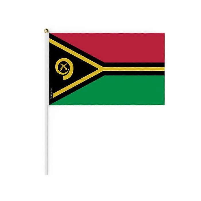 Miniature Flag - Vanuatu - 30 x 45 cm - 50 pieces - Polyester - Double-sided - Multicolor