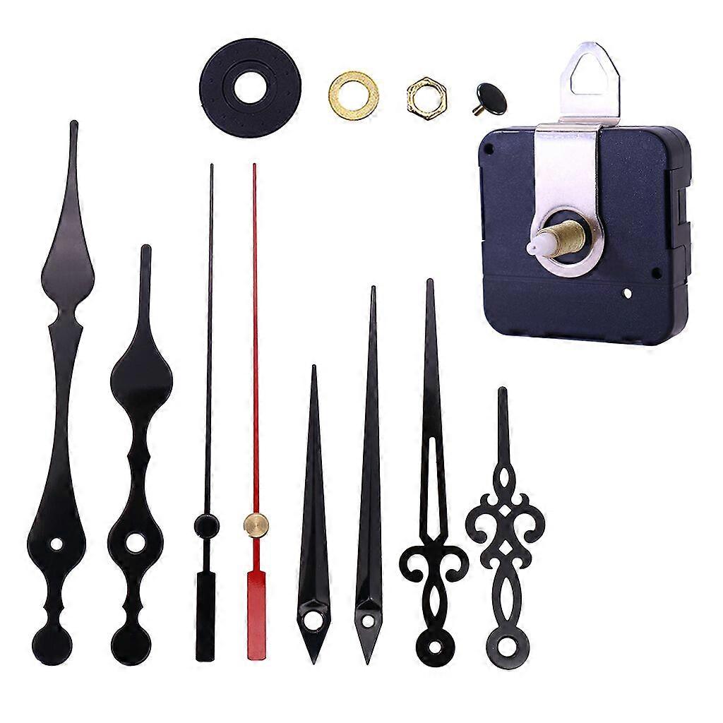 Diy Set Shaft Length High Torque Movement Metal Hook Metal Clock Hand Silent Quartz Clock Movement Long