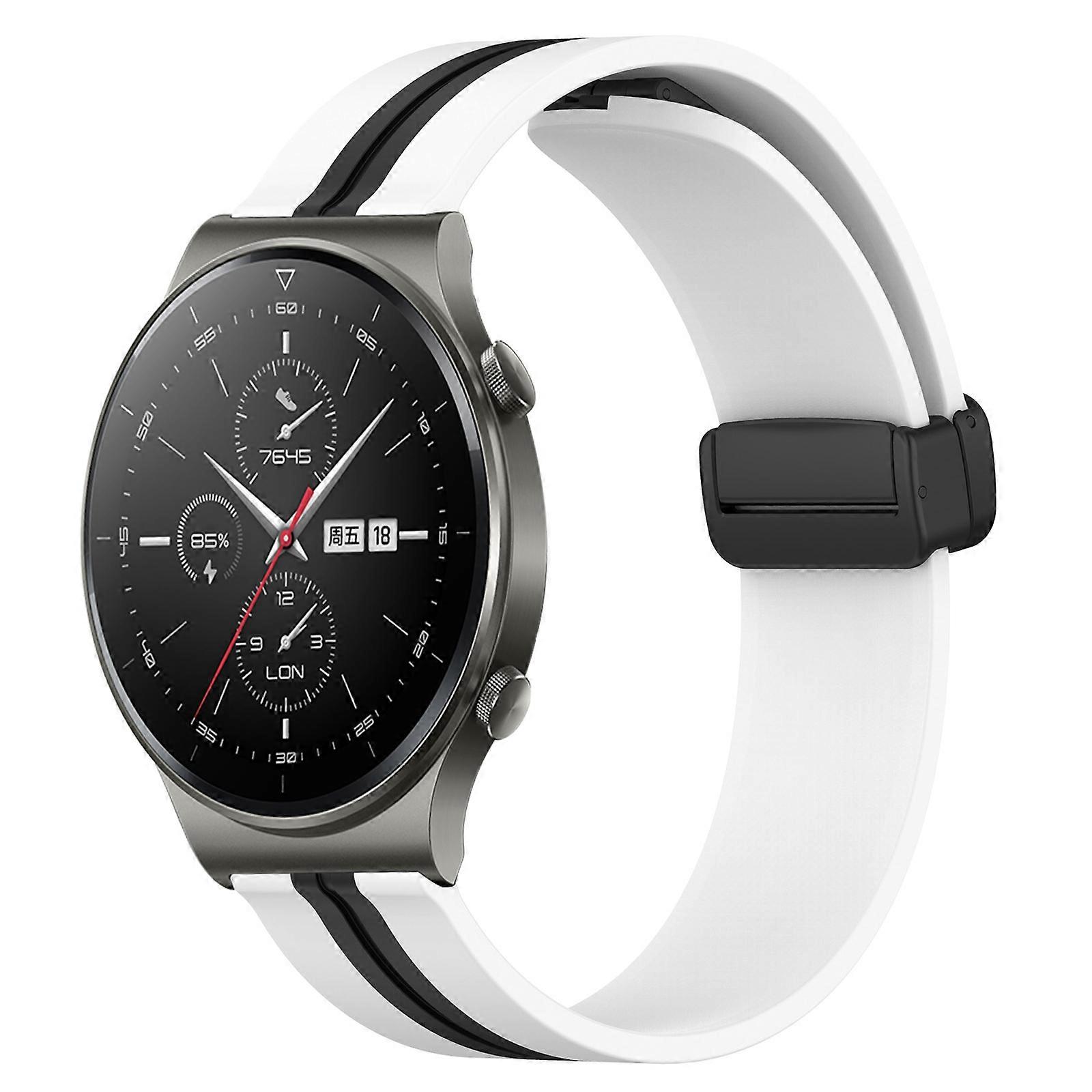 Do Huawei GT2 Pro 22mm Składany silikonowy pasek do zegarka z magnetycznym zapięciem