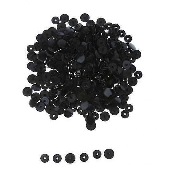 600-Piece T3 Resin Snap Button Kit - Classic Black Collection