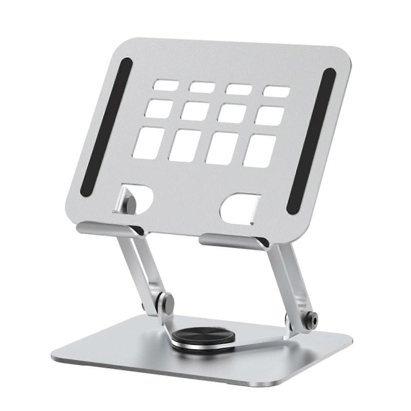 Adjustable Aluminum Tablets Stand, 360 Degree Rotatable Desktop Holder Base and Heat Dissipation Bracket for Tablets