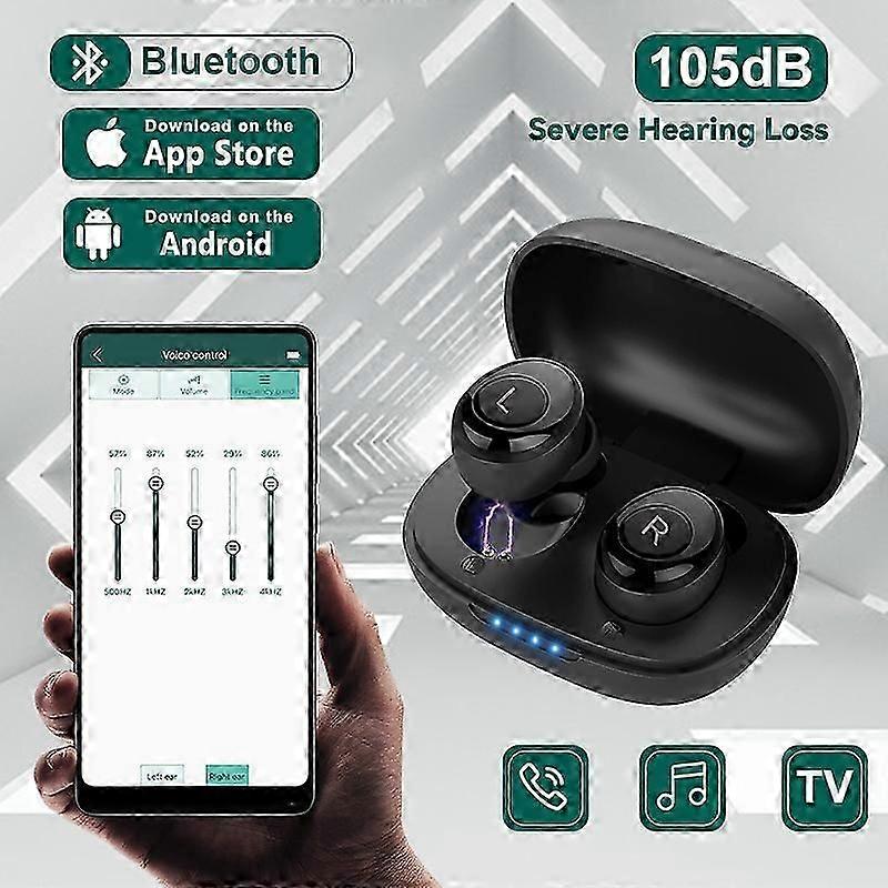 Rechargeable Hearing Aid Digital Hearing Aids Bluetooth Wireless Earphone Ear Invisible Sound Amplifier For Elderly Deafness