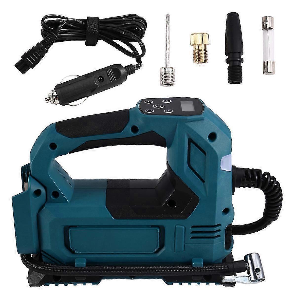 用于牧田 18V 电池的便携式气泵用于汽车轮胎充气机电动机的无绳充气工具