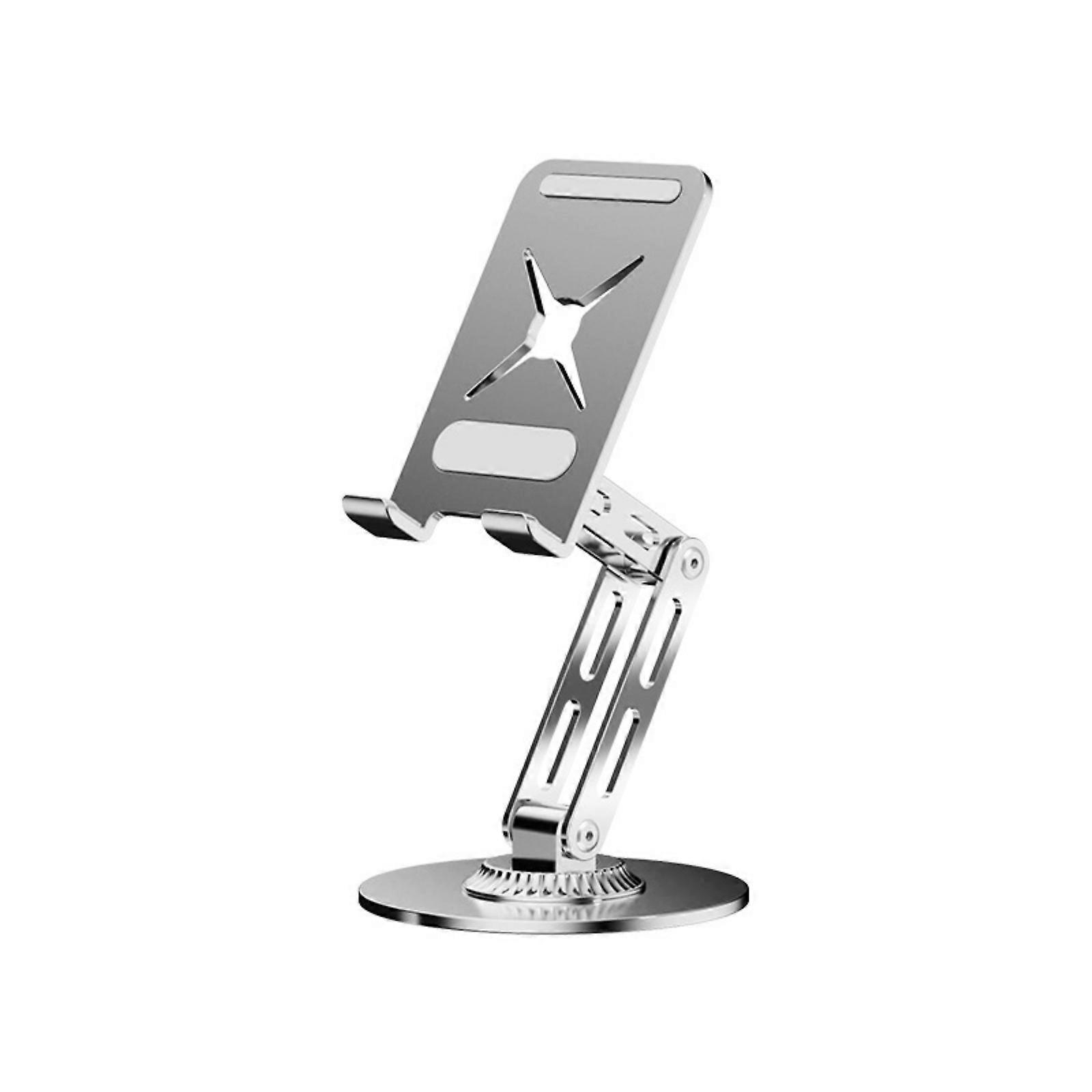360 Degree Rotating Phone Holder Universal for Phone Table Support Stand Multi Angle Adjustable Folding Holder Stand White