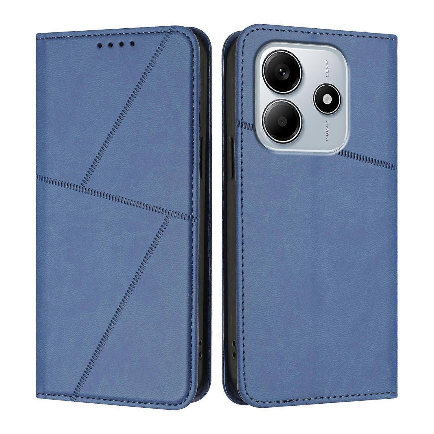 Compatible For Xiaomi Redmi Note 14 4G (163.25x76.55x8.16mm) Wallet Case Magnetic Closure Leather Flip Phone Cover with Stand