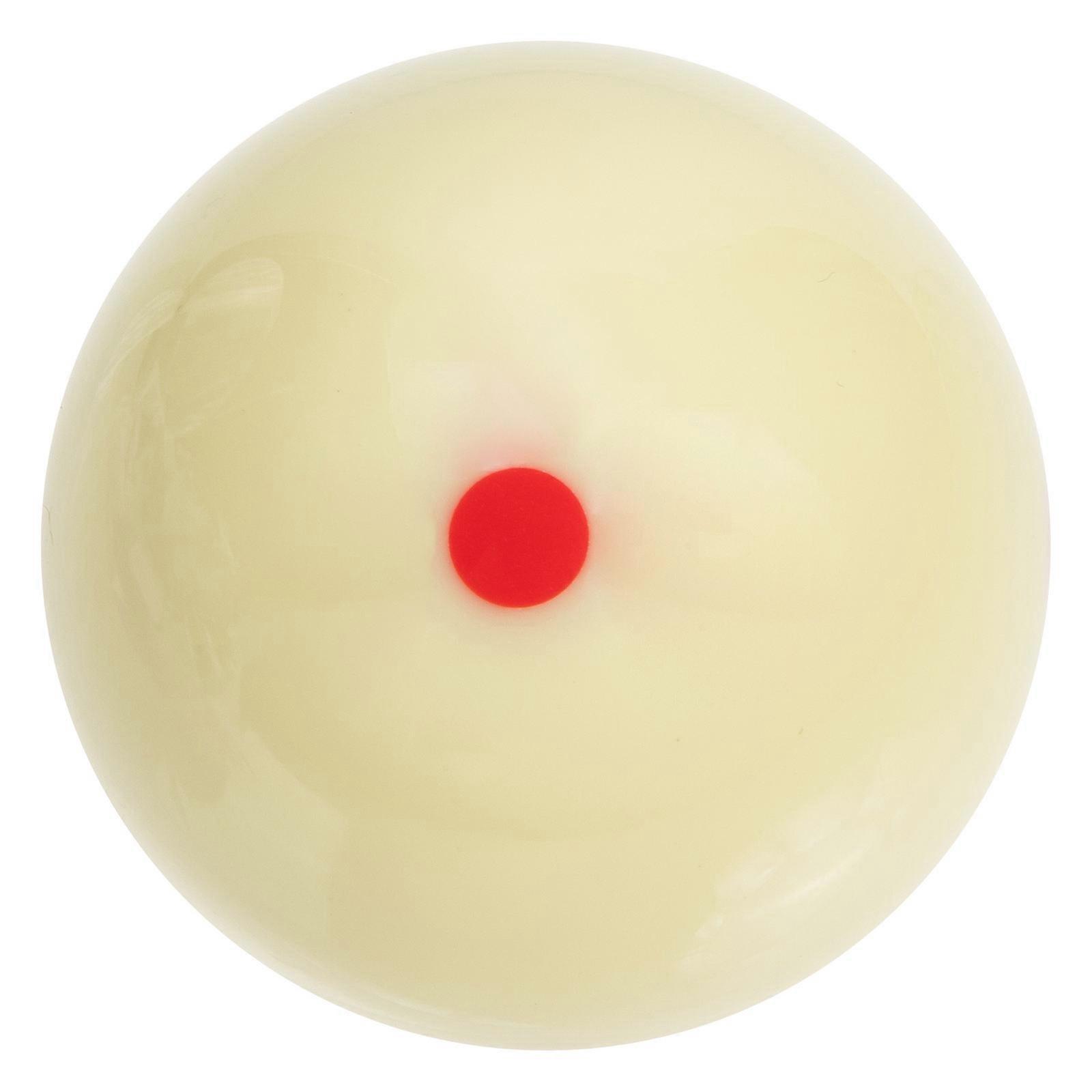 Standard White Training Cue Ball with Dots, Scratch and Impact Resistant for Snooker, Billiards, Game Rooms