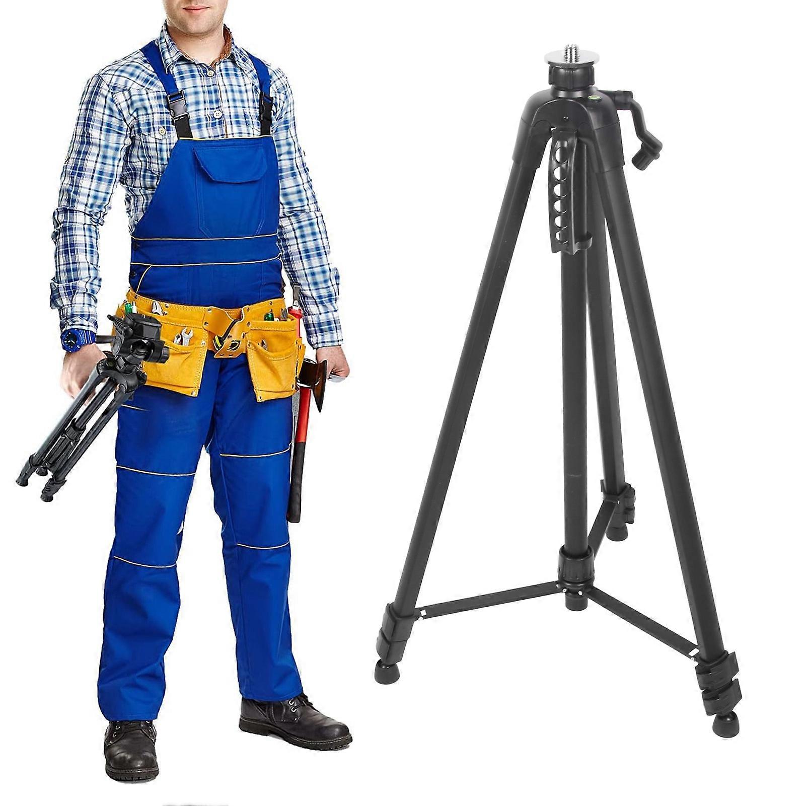 2 Meter Level Tripod with Bubble 360 Degree Rotating Aluminum Camera Support Stand with Slope and 1/4 Inch Adapter 