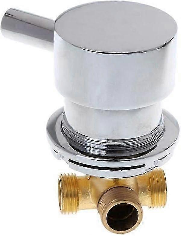 Precision Hot and Cold Water Mixer for Shower Cabin, Elegant Handle with Chromed Brass Construction for Enhanced Durability
