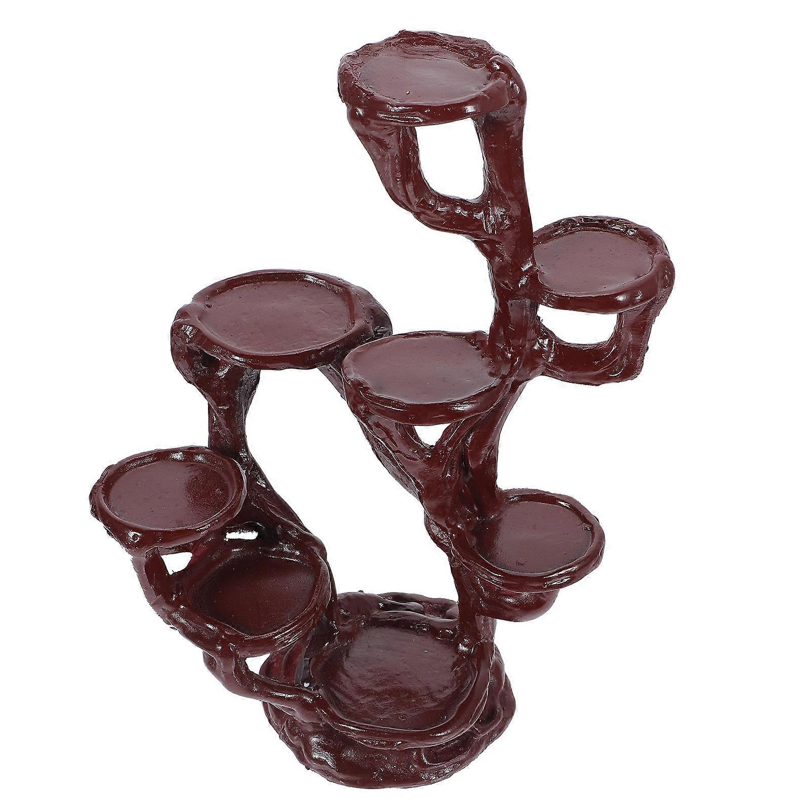 Durable Resin Plant Stand for Green Plants, Versatile Display Holder for Small Pots with Sturdy Structure Design