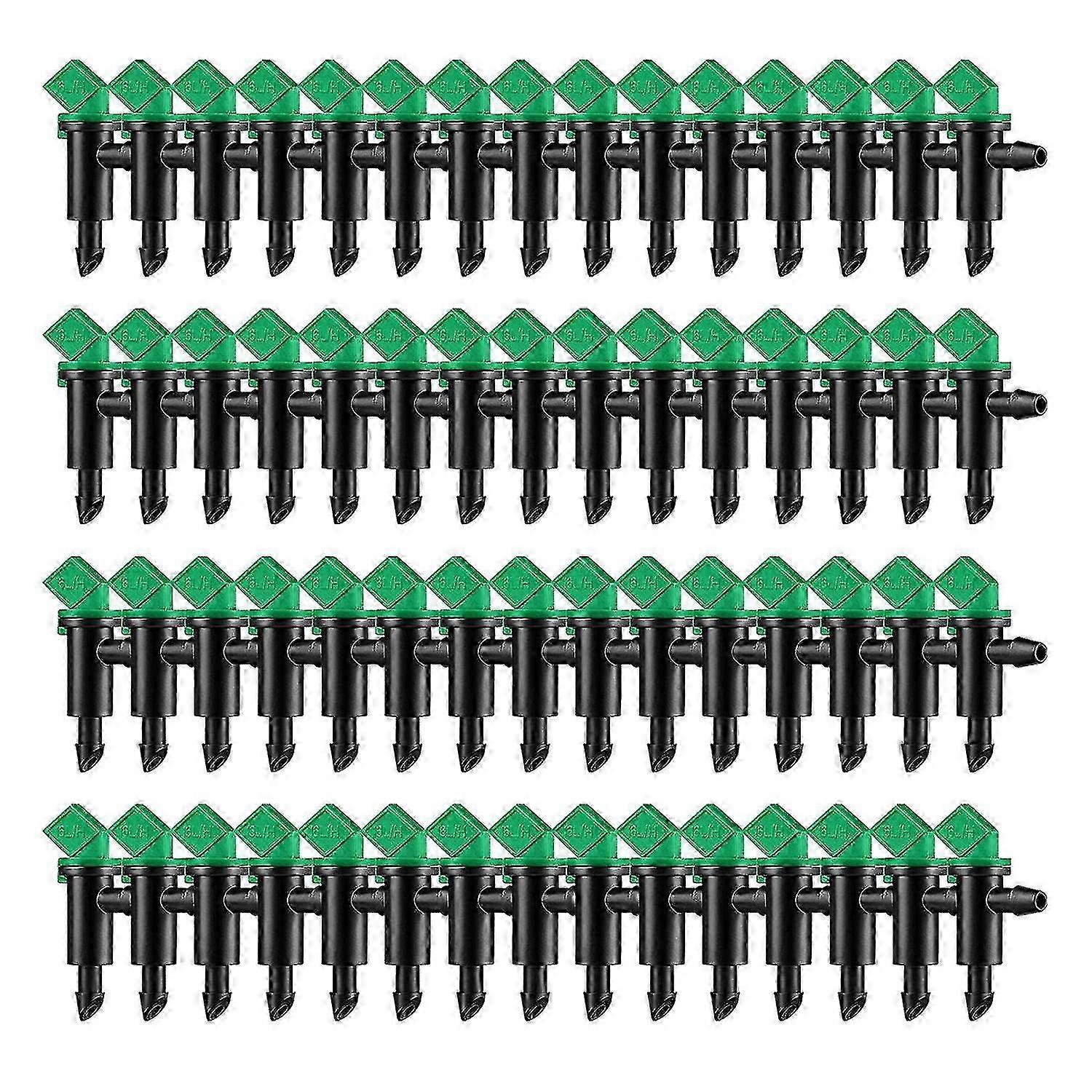60 Pieces 4gph Removable Drip Sprinkler Irrigation Drip Emitter Garden Flag Irrigation Dripper, Suitable for Various Garden Systems