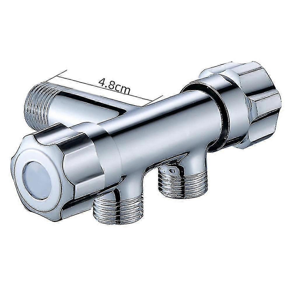 3-Way Triangular Valve: 1 In 2 Out Multi-Function Water Angle Valve