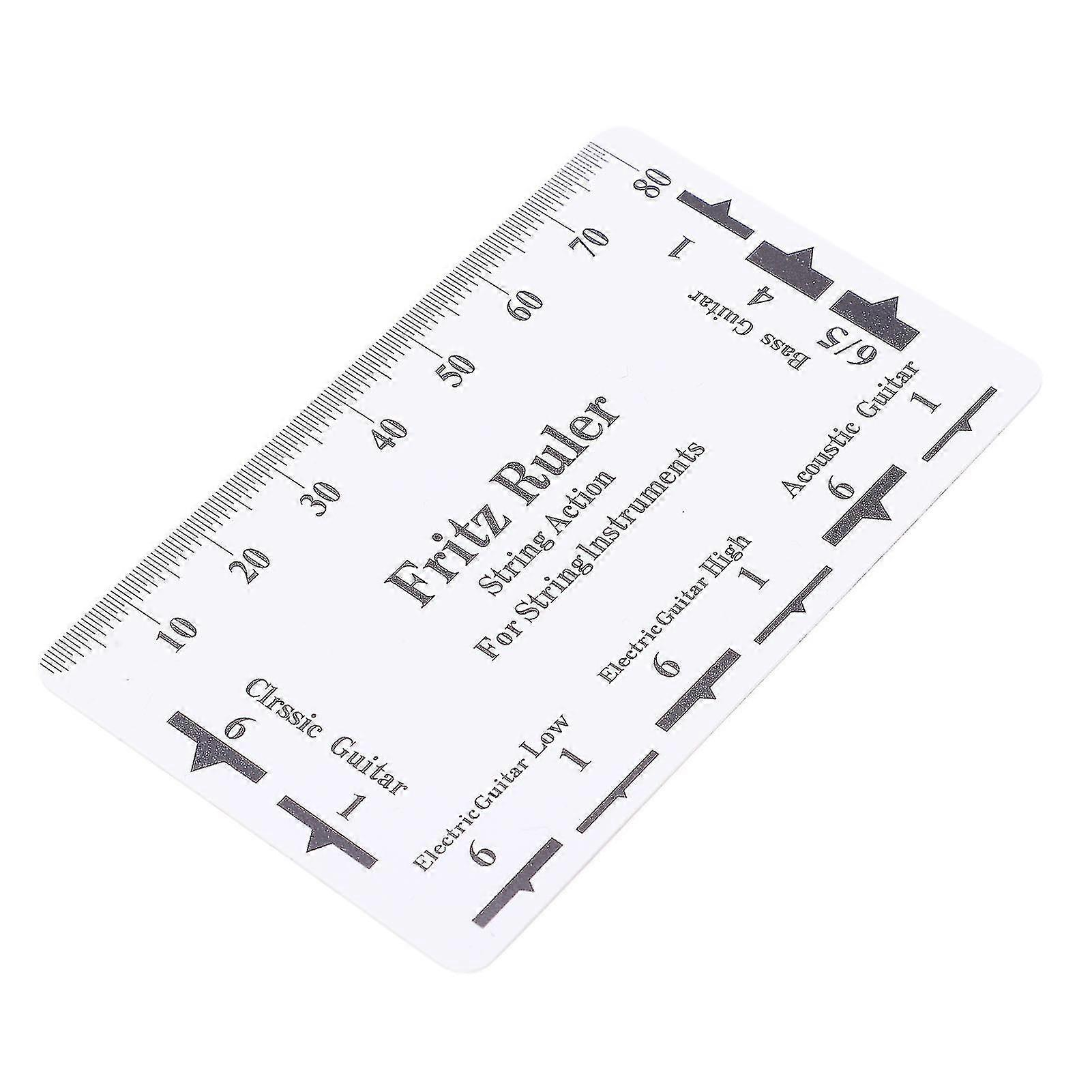 String Action Gauge Ruler Guitar Bass Plastic Luthier Height Measuring Set Up Tool 2025