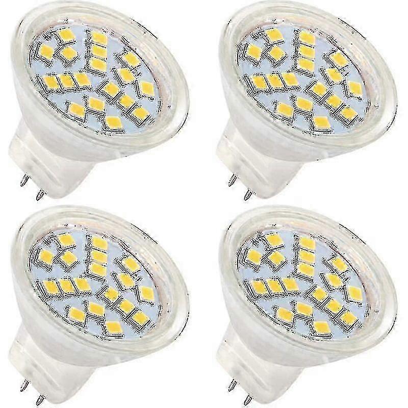 Mr11 Gu4 12V LED 4W ウォームホワイト 3000K 、 35W ハロゲン相当、ビーム角 120° 、 4 個入り