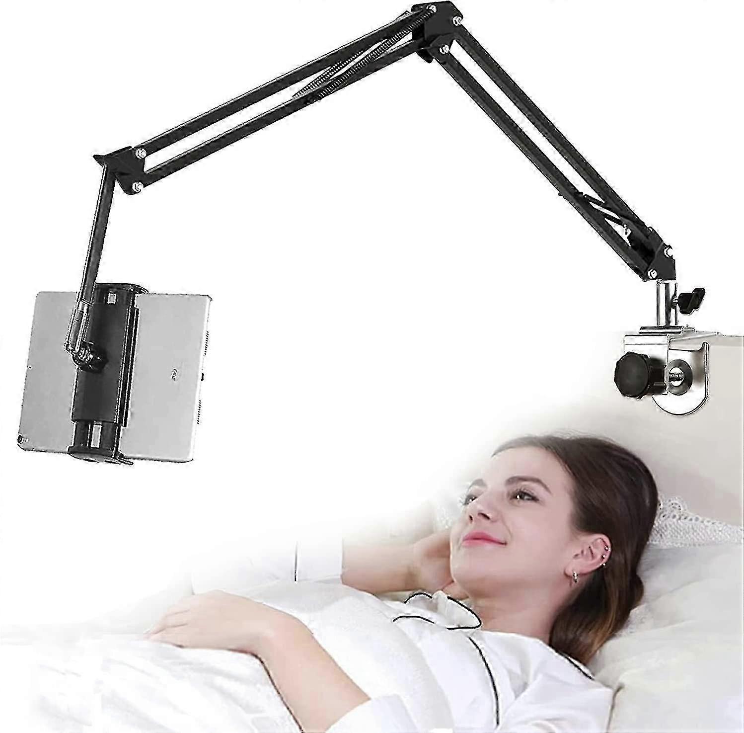 Adjustable and Foldable Tablet Stand Holder with 360 Degree Rotation for Beds
